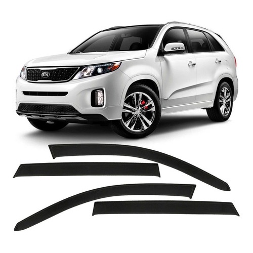 Calha de Chuva Defletor Kia Sorento 2010 a 2015 4 Portas Ecoflex