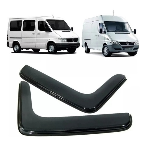 Calha de Chuva Defletor Mercedes Sprinter Antiga 1997 a 2011 2 Portas Ecoflex