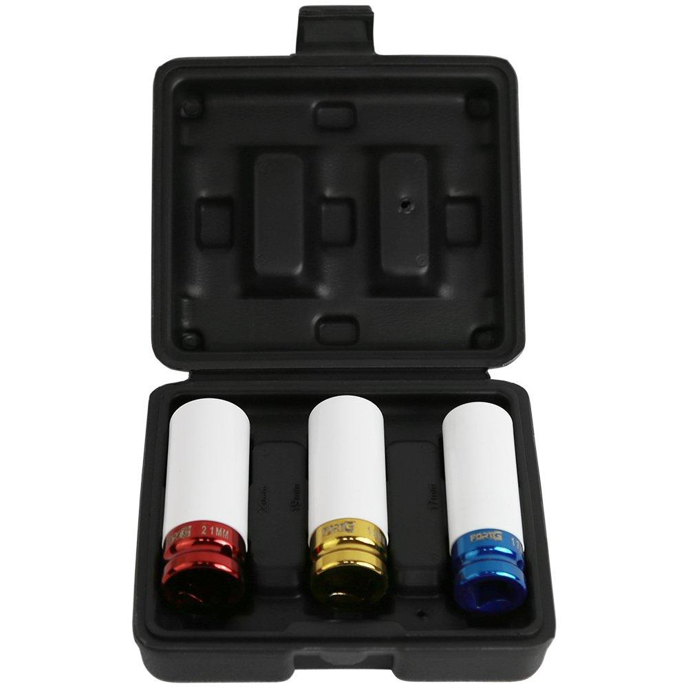 Jogo Soquete de Impacto Roda Liga Leve 1/2 Pol. com 3 Peças em Oferta na Shopee