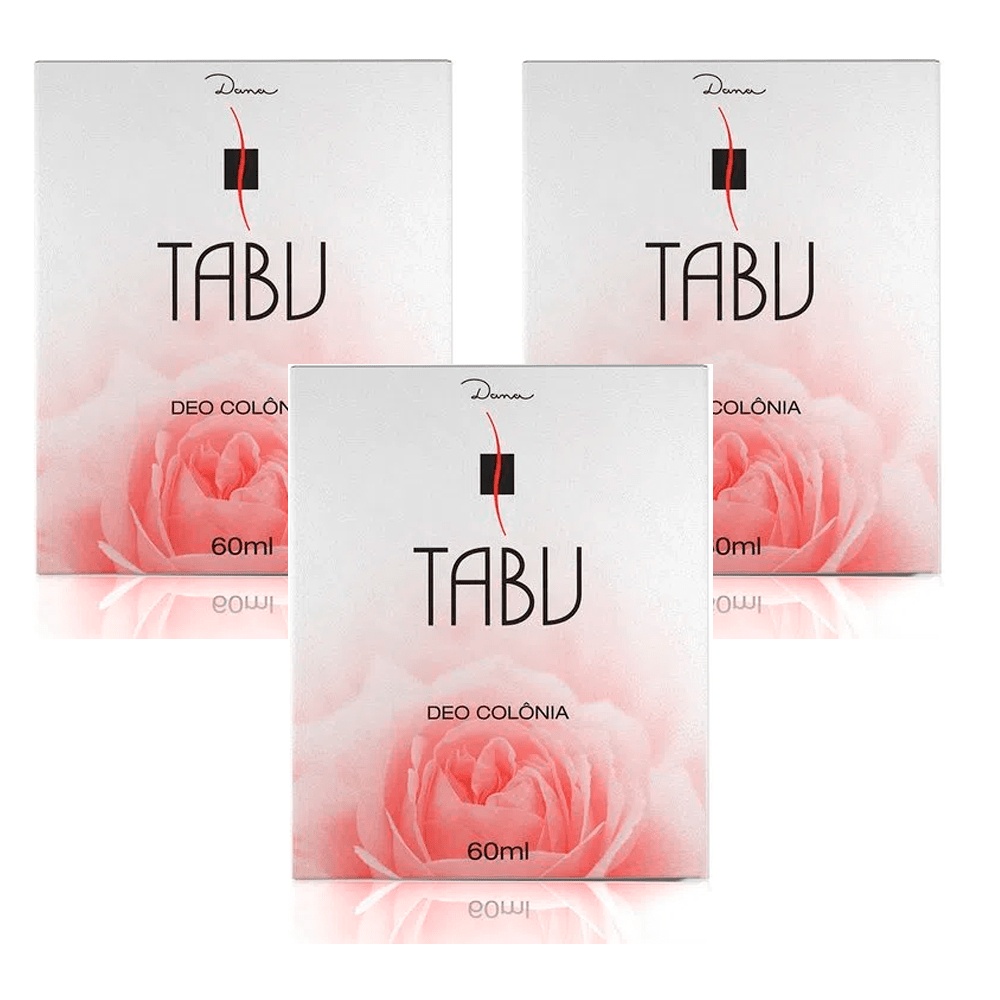Kit 3 unid - Deo Colônia Tabu | Tradicional - 60ml