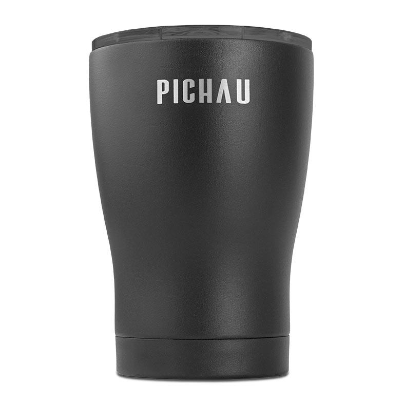 Copo Térmico Pichau HR80, Aço Inox, Parede Dupla, Preto, Com Tampa, 350ml · foto 2