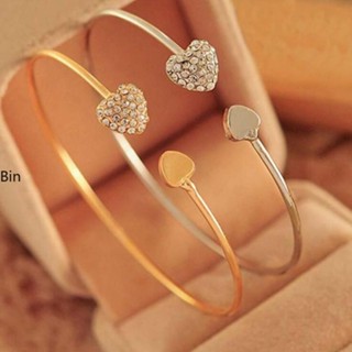 BIN Mulheres Modelam Pulseira Corações De Pêssego