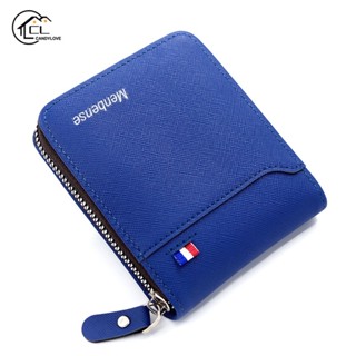 Carteira Masculina Com Zíper/Bolsa De Moedas Corrente
