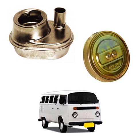 Tubo Abastecimento Oleo Motor + Tampa Kombi 1984 A 1995 em Oferta na Shopee