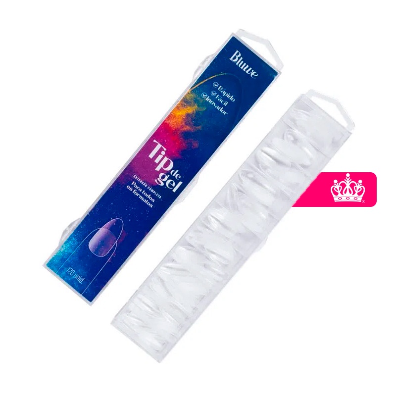 Tip de Gel Extensão Completa Formato Almond - Bluwe em Oferta na Shopee
