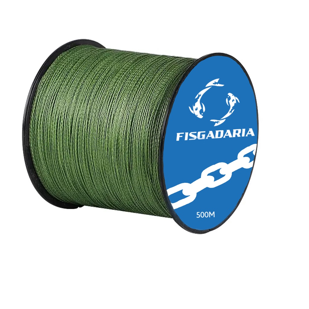 Linha De Pesca Multifilamento X4 500 Metros 0,24MM VERDE Fisgadaria · foto 2