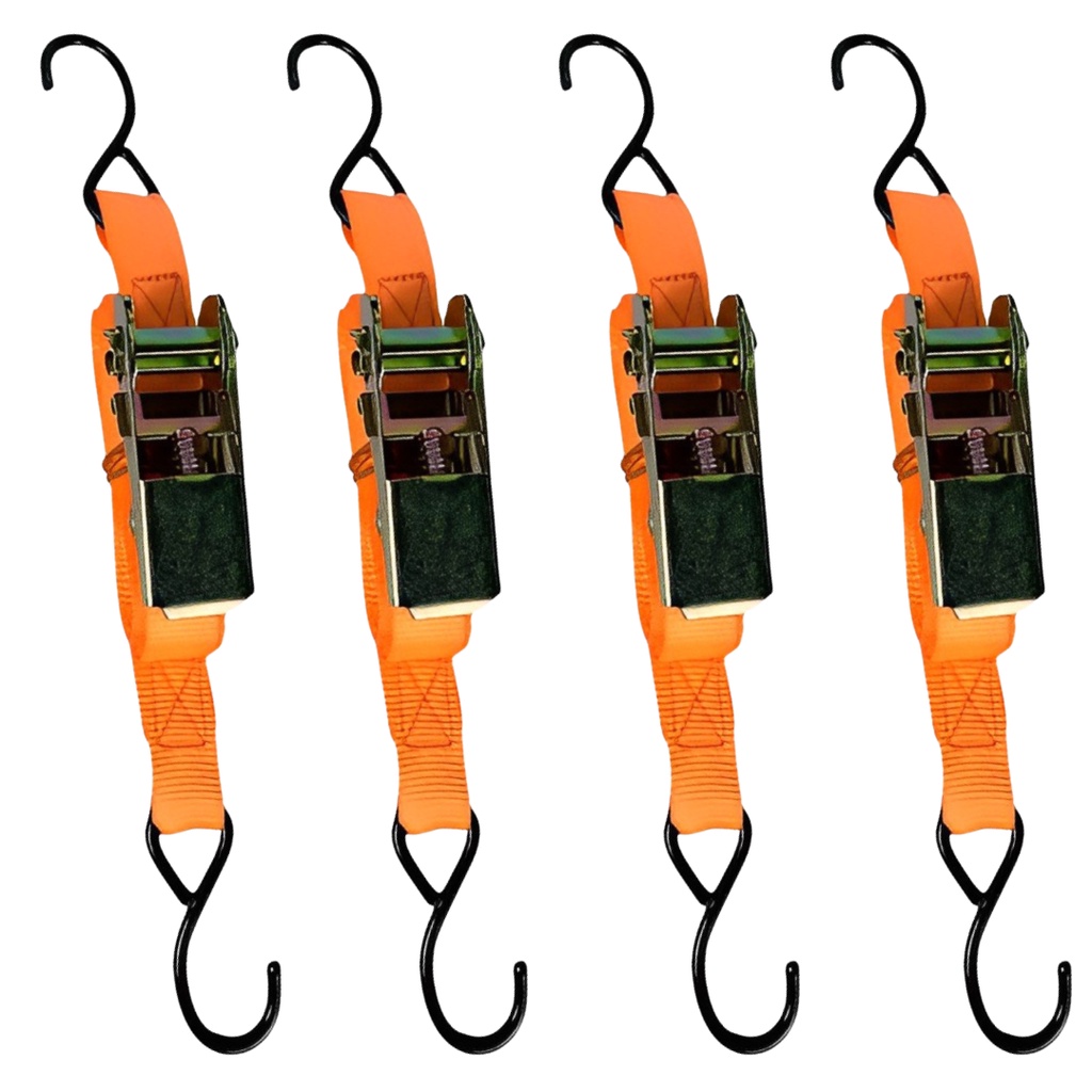 kit 4 Cinta Catraca Amarração Carga Jet Ski Moto 4,5M Tenda