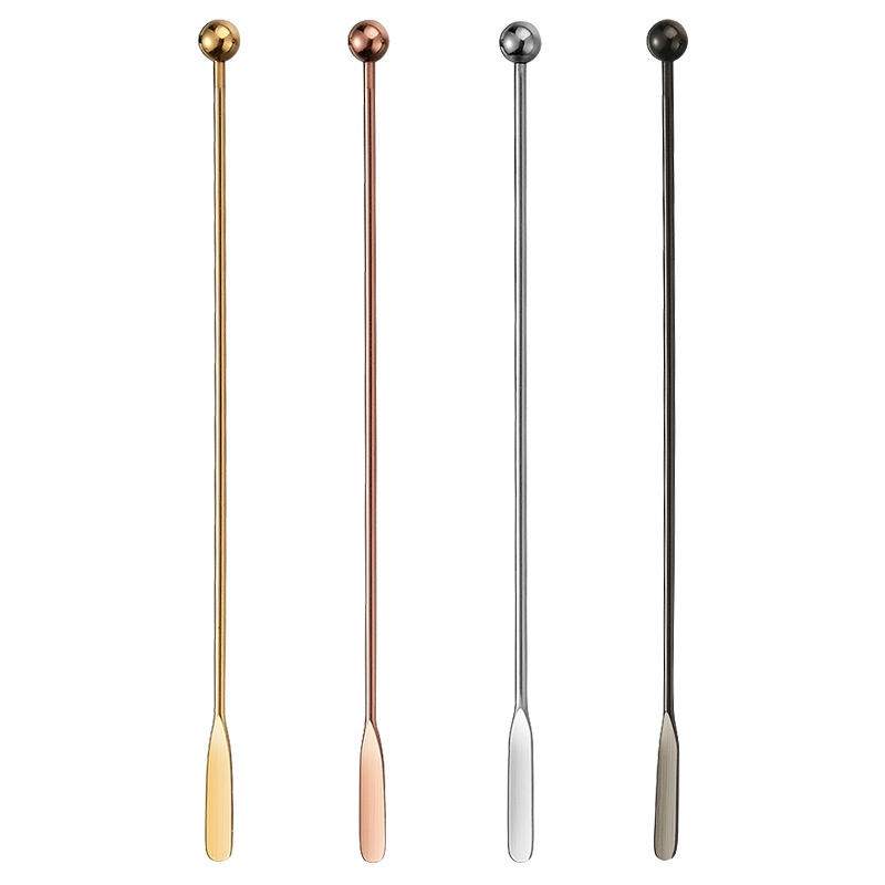 304 Agitador De Vara De Aço Inoxidável Coquetel Misturador De Café E Suco em Oferta na Shopee