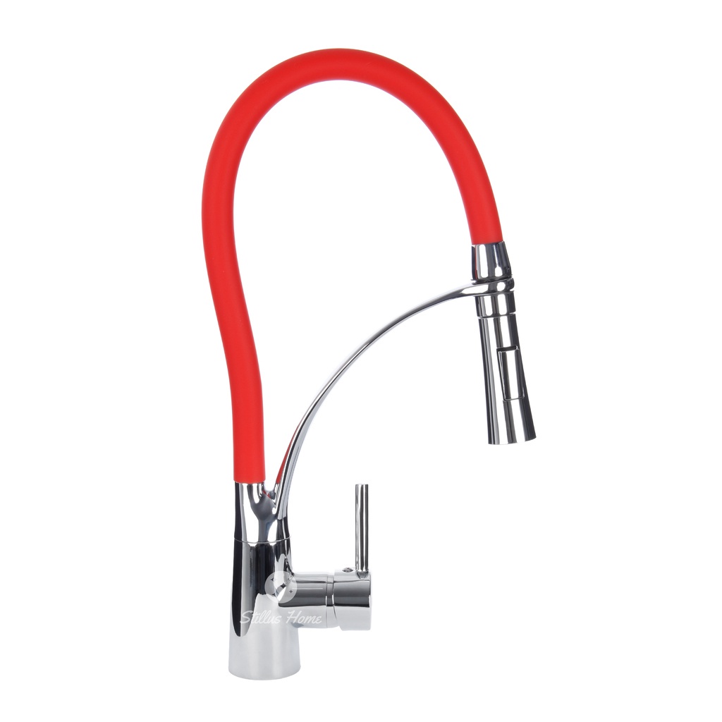 Torneira Cozinha Gourmet Misturador Flexível Vermelha Premium em Oferta na Shopee
