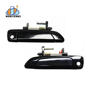 Porta Exterior Frontal Puxadores Preto ABS RH Para 2001-2005 Honda Civic Sedan , Direita