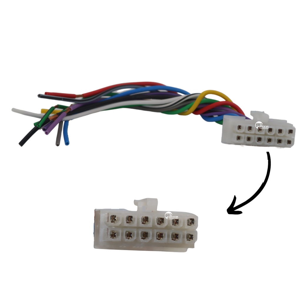 Chicote Plug Conector Original Pioneer 323 346 12 Vias