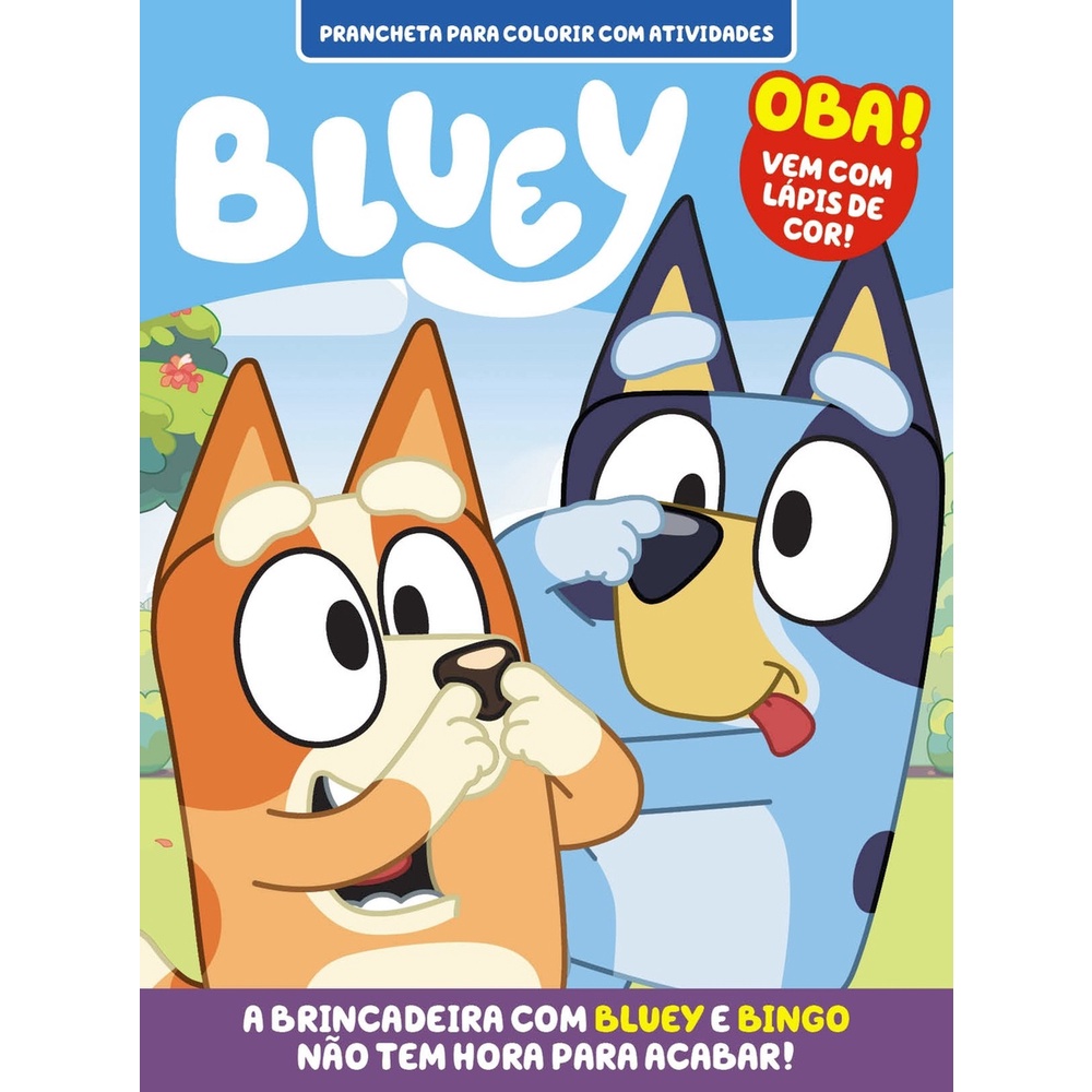 Bluey Prancheta para Colorir com Atividades em Oferta na Shopee