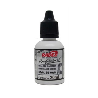 Tinta para pincel de quadro branco 20ml Preto Radex