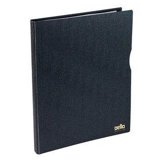 Pasta catálogo A4 com 30 plásticos Executive preto 6056.P Dello em Oferta na Shopee