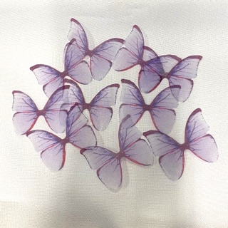 Enfeite Tecido Decorativo Borboleta 4cm Lilás - ArtLille - 10 Uni - Rizzo em Oferta na Shopee
