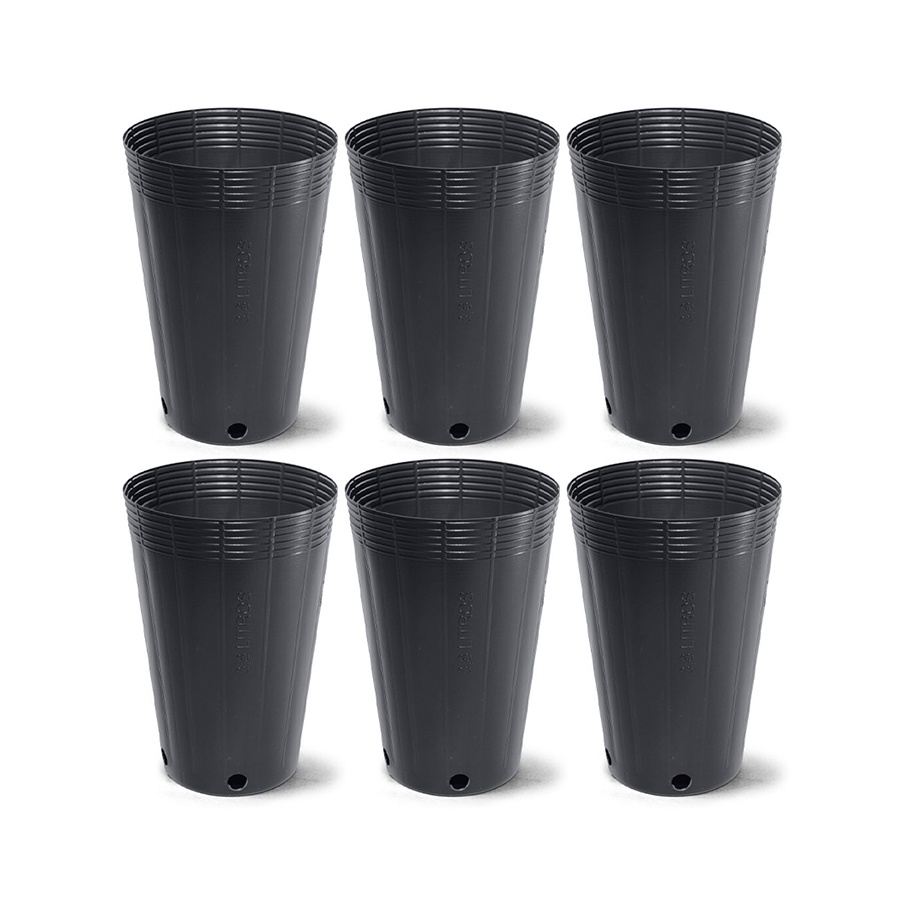 Kit 6 Vaso Plástico Para Planta Nutriplan Cultivo Indoor e Outdoor - Vários Tamanhos
