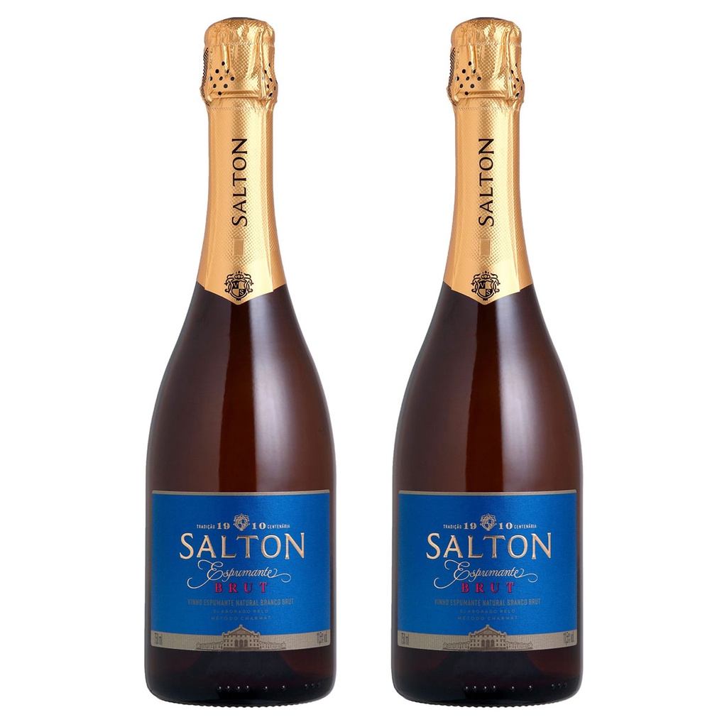 KIT 02 ESPUMANTES SALTON BRUT 750ML - Food & Beverages