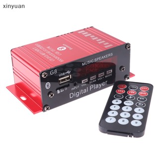 xiny G8 Carro 12V 200W Amplificador De Potência Digital De 2 Canais AUX FM MP3 n Estéreo bluetooth