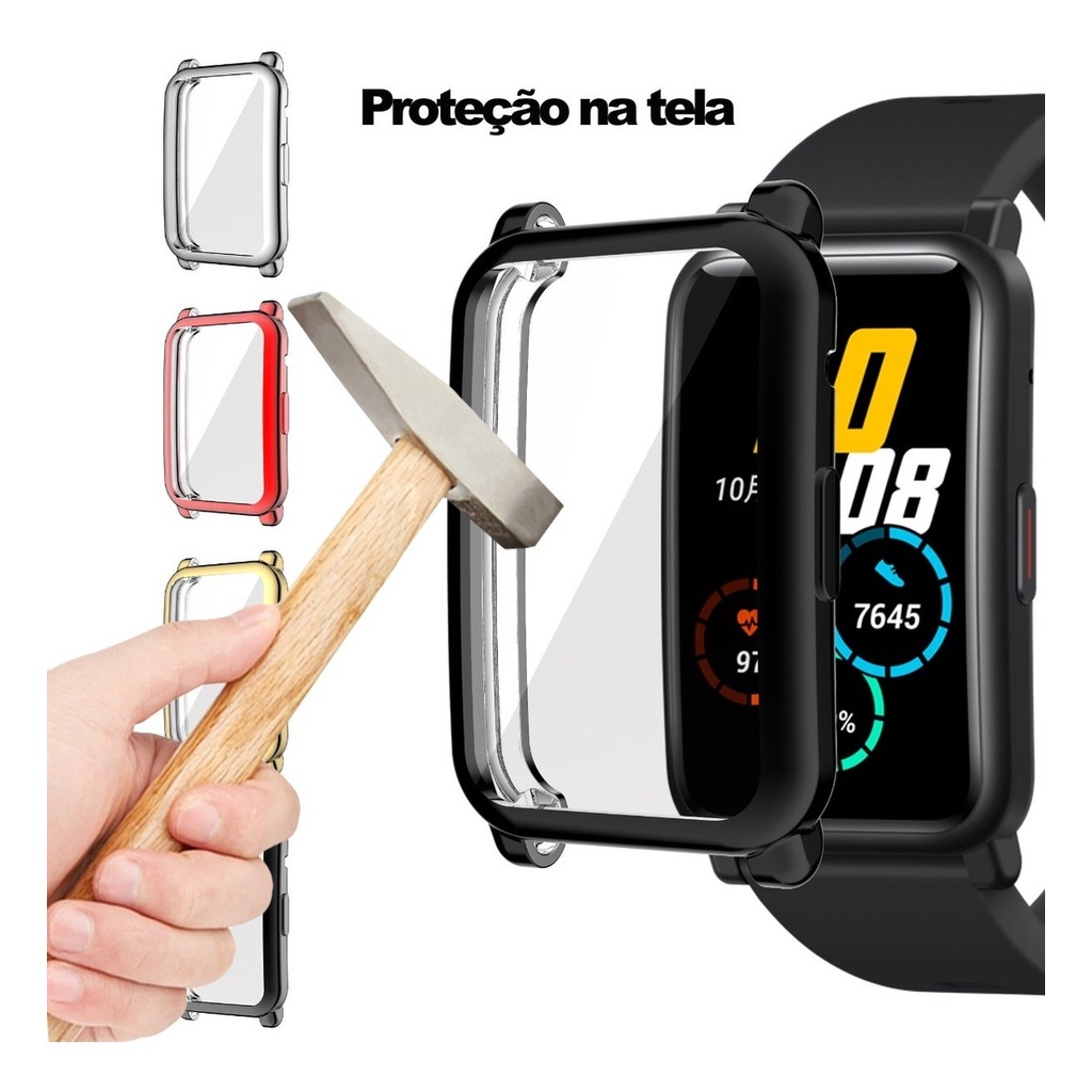Capa Case Bumper Para Honor Watch ES Huawei Proteção 360