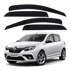 Defletor Calha de Chuva Renault Sandero 2014 a 2023 4 Portas Ecoflex