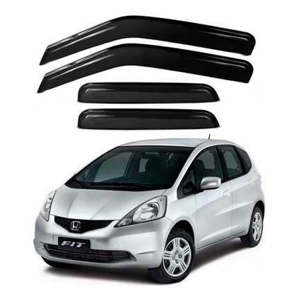 Calha de Chuva Defletor Honda New Fit 2009 a 2014 4 Portas Ecoflex