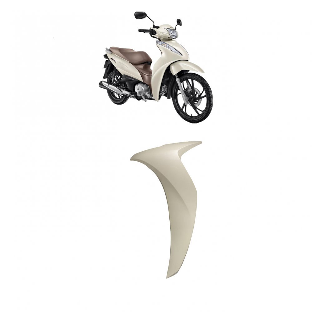 Tampa Dianteiro Esquerda Biz125 Ex Creme Original Honda