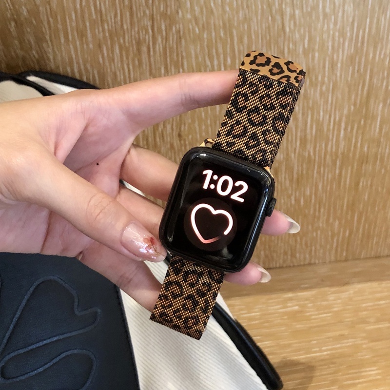 Tendência Pulseira De Impressão De Leopardo Para iwatch Série 10 9 8 7 6 5 4 3 Apple Watch Ultra 46MM 42MM 40MM 44MM 45m