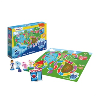 Jogo Brinquedo de Tabuleiro Blue's Clues 30 Peças Desenvolve Atenção Coordenação Motora Percepção Visual Xalingo - 55398 em Oferta na Shopee