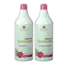 Kit Shampoo e Condicionador Folha De Goiabeira Hidratação 1L em Oferta na Shopee
