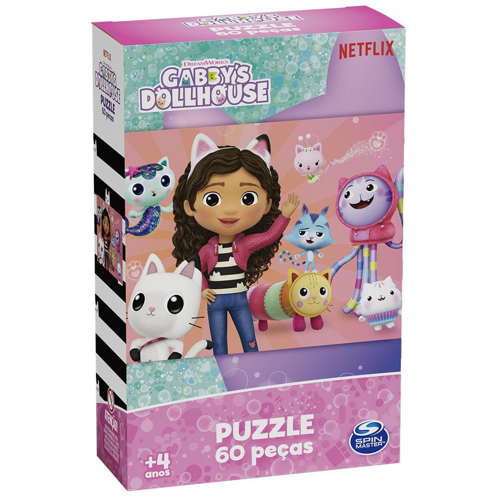 Puzzle 60 peças Gabby's Dollhouse em Oferta na Shopee