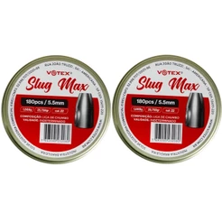 2x Chumbinho 5.5mm Votex Slug Max 180un. p/ Carabina