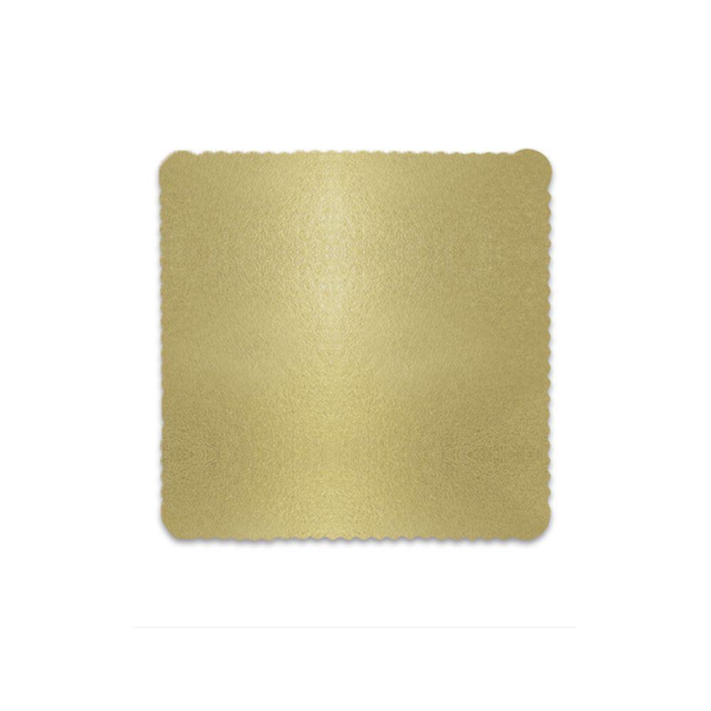 CAKEBOARD QUADRADO 19CM OURO (UND)