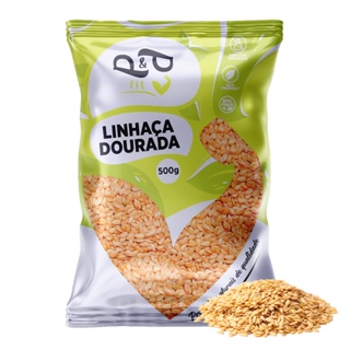 Semente de Linhaça Dourada 500g - P&P em Oferta na Shopee