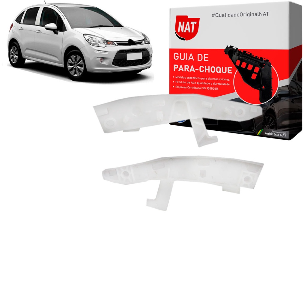 Suporte Guia Parachoque Citroen C3 2013 Até 2020 Dianteiro em Oferta na Shopee