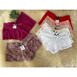 Kit 3 Caleçon Lingerie Calcinha Renda Revenda Feminino Calesson Shortinho Sexy Atacado Cl057