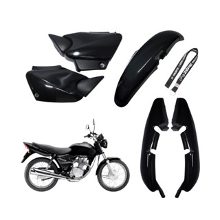 Kit Carenagem Plástico Fan 125 05 até 08 e Titan 00 até 04 Preto Injetado - Wester