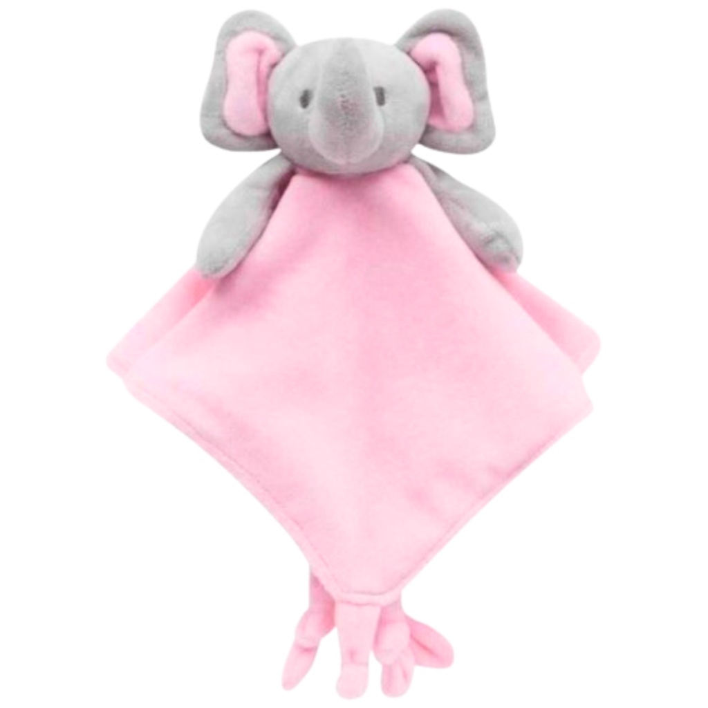 Naninha Elefantinho Cor Rosa Com Nó Para Chupeta 09962 - BUBA