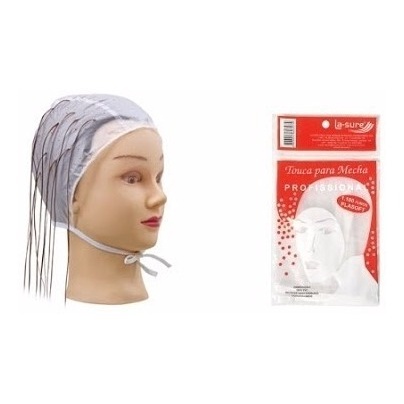 Touca Para Mechas La Sure Com 1100 Furos Pvc 12 Unidades em Oferta na Shopee