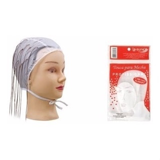 Touca Para Mechas La Sure Com 1100 Furos Pvc 12 Unidades em Oferta na Shopee