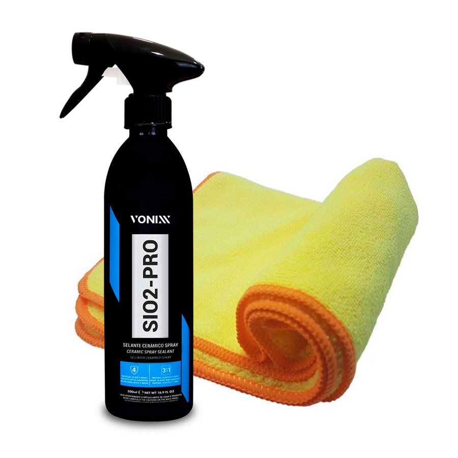 Kit Sio2 Pro 500ML Vonixx + Flanela de Microfibra Autoamerica
