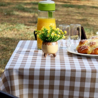 Toalha de Mesa Quadrada 4 Lugares Em Oxford Xadrez 1,45m X 1,45 Picnic Piquenique - Avelã em Oferta na Shopee