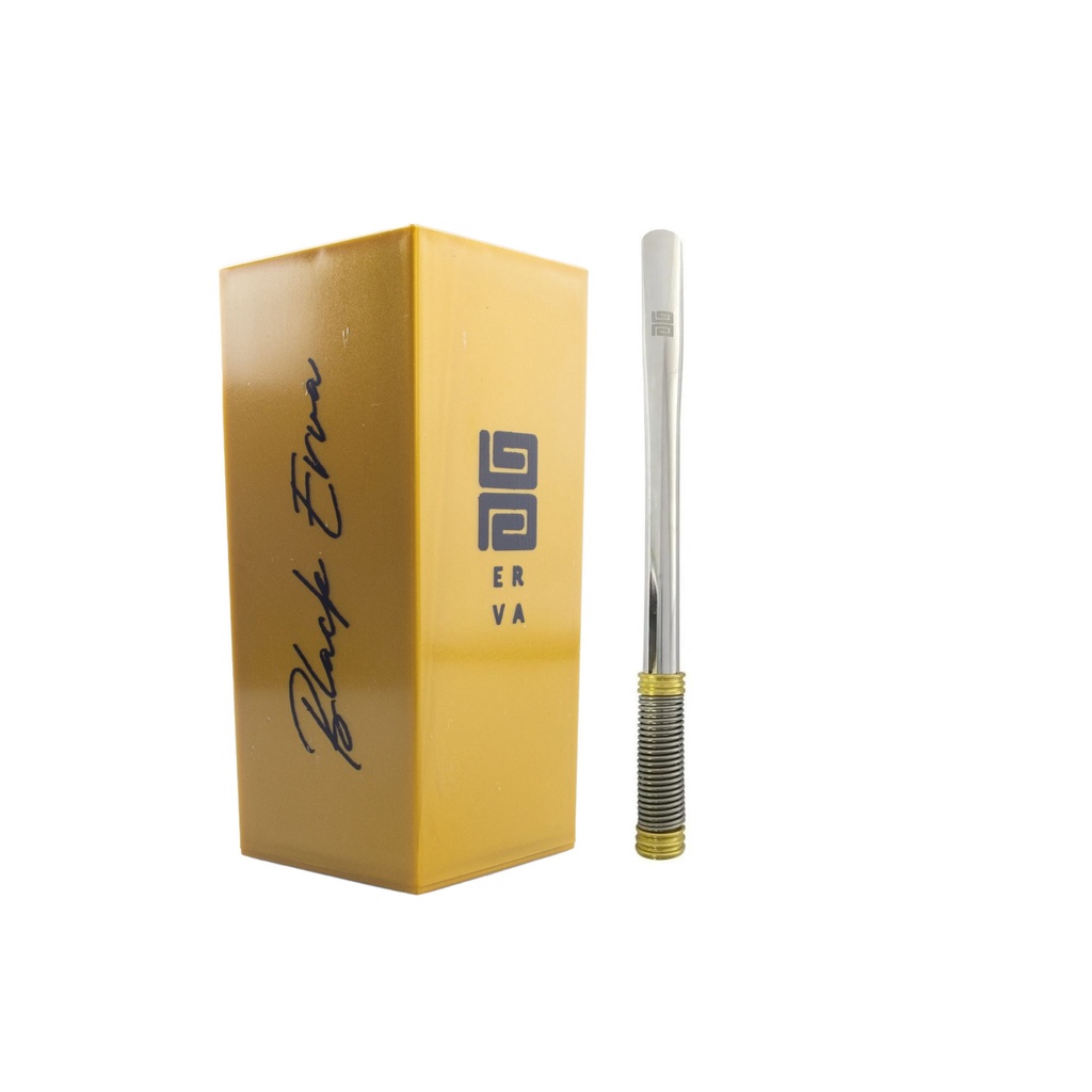 Kit Copo Acrílico Quadrado Dourado 270ml C/ Bomba Inox Mola