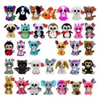 Ty Beanie Halloween Series Big Eyes Bat Mummy Cat Fantasma Aranha Boneca De Animais Fofinhos Brinquedos De Para Crianças