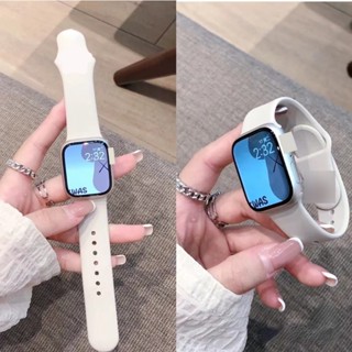 starlight 50 Cores Faixa Esportiva De Silicone Macio Para Relógio Apple 49mm 45mm 44mm 42mm 41mm 40mm 38mm De Borracha Smartwatch Inteligente iWatch Série Ultar 8 7 SE 6 5 4 3 2 Pulseira