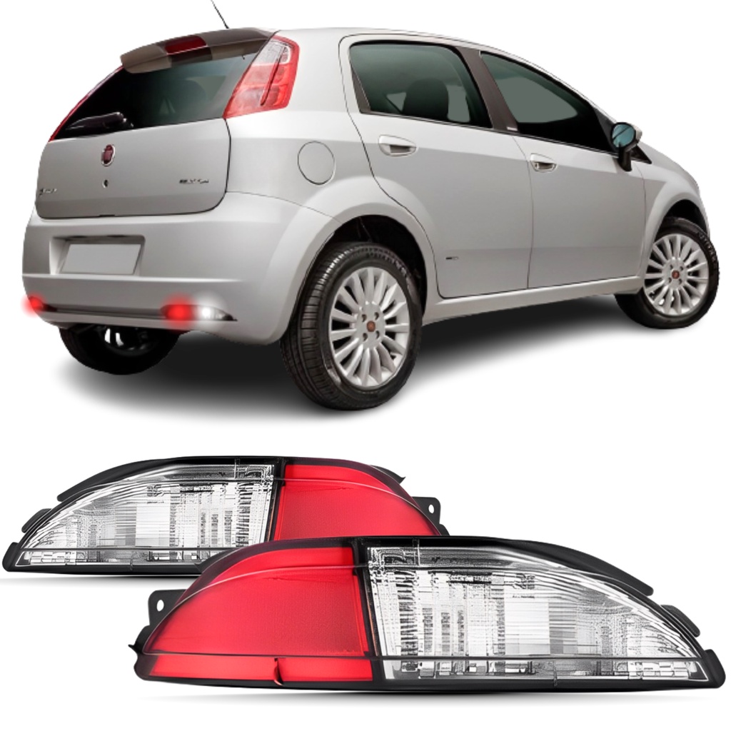 Par/UnLanterna Parachoque Traseiro Punto 2008 2009 2010 2011 2012 1ºLinha Novo  TRAZEIRA SINALEIRA PISCA TRAZEIRO TRASEI em Oferta na Shopee