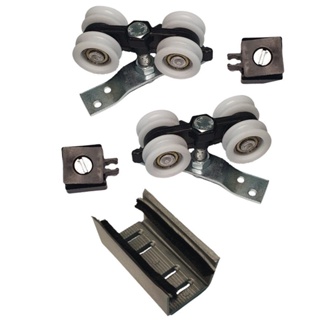 Kit 2 Roldanas e 1 Guia para Trilho Alumínio 35x35 - Natural - Alfer em Oferta na Shopee