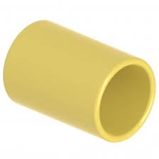 Luva de pressão lisa conduite tigre 3/4" amarela