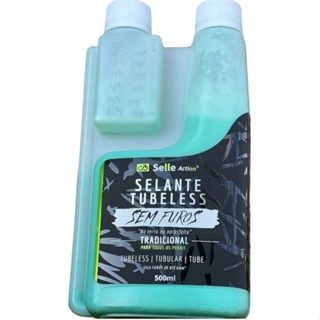 Líquido Selante Tubeless Selle Action 500ml Tradicional verde em Oferta na Shopee