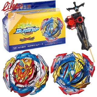Beyblade Burst Flame B-201 Zest Achilles B-193 Ultimate Valkyrie 2pcs Spinning Top Com Lançador Brinquedos Para Crianças em Oferta na Shopee