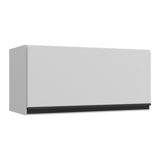 Armário Aéreo Cozinha 70 cm 1 Porta Basculante Veneza Multimóveis MP3681.964 Branco/Preto em Oferta na Shopee